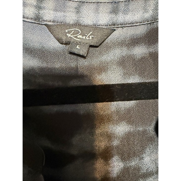 Rails Eclectic Cali Girl Tie Dye Tunic Blouse Womens Large Hippie‎ Art To Wear - Picture 6 of 8